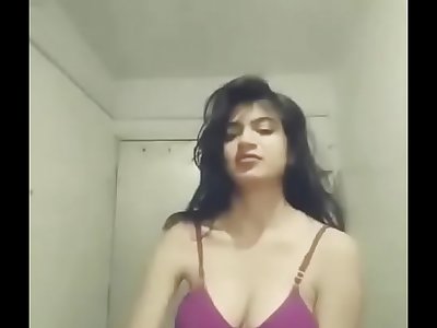 18yrs Indian Teen showing her fully hairless pussy for the first time.