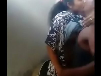 Indian dame and boyfriend sex in bathroom