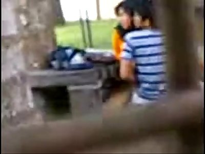 Indian College Schoolgirls Fucking in public park Hidden cam Recorded by people
