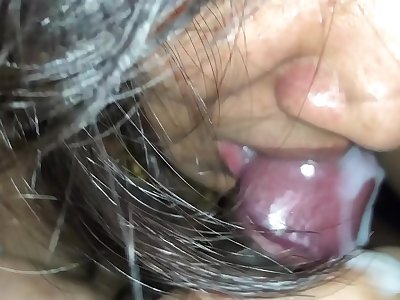 Sexiest Indian Female Closeup Cock Sucking with Sperm in Mouth