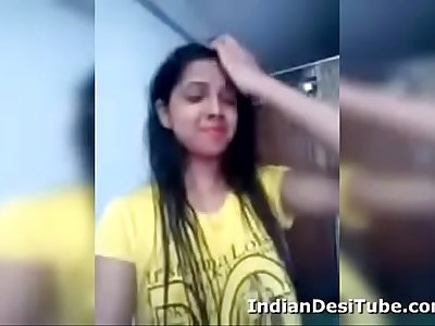 Desi Indian Cute Woman Undressing Finger-tickling Beaver IndianDesiTube.com