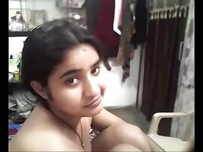 desi gorgeous youthful lady at home alone with boyfriend