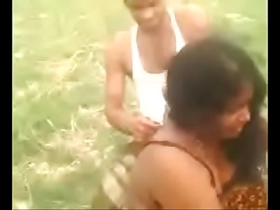 old but gold desi breasts press outdoor