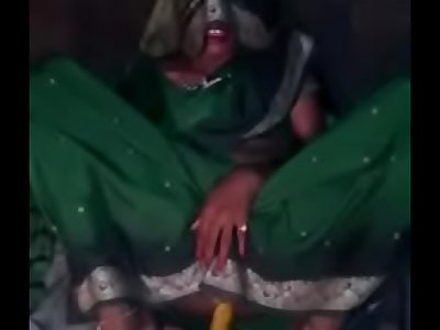 indian desi village wife in saree doing anal masturbation